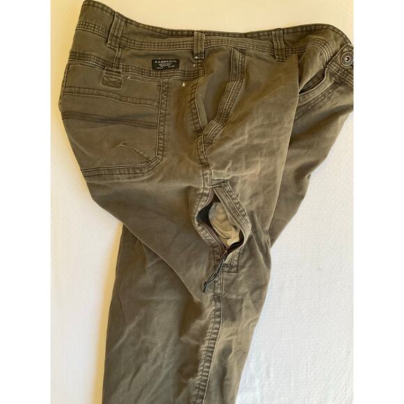 G.H. Bass & Co. Men Canvas Work Pants Size 42x30 Taupe Brown Utility Straight - Picture 10 of 13